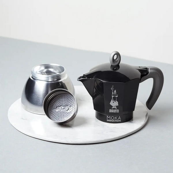 Гейзерна кавоварка Bialetti 280 мл. Moka Induction Black 6 чашок 14885 фото