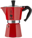 Гейзерна кавоварка Bialetti Moka Express 270 мл. 6 чашок Червона 14242 фото 1