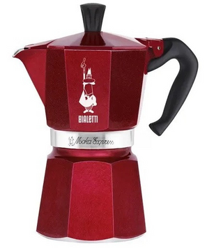 Гейзерна кавоварка Bialetti Moka Express 270 мл. 6 чашок Deco Glamour 0009900 фото