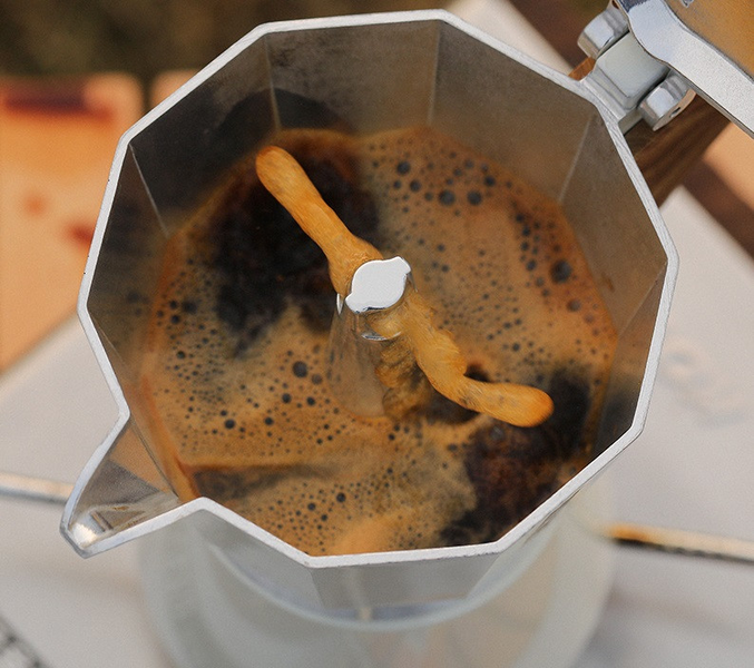 Кавоварка гейзерна MHW-3BOMBER 150 мл. Espresso Maker Moka Pot Чорна M5813B фото