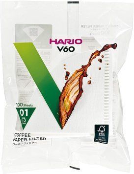Фільтри Hario 01 100 шт. V60 VCF-01-100W фото